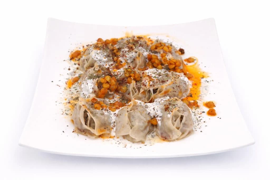 Mantu — Traditional Afghan steamed dumplings — Freshly prepared at Timorian Restaurant